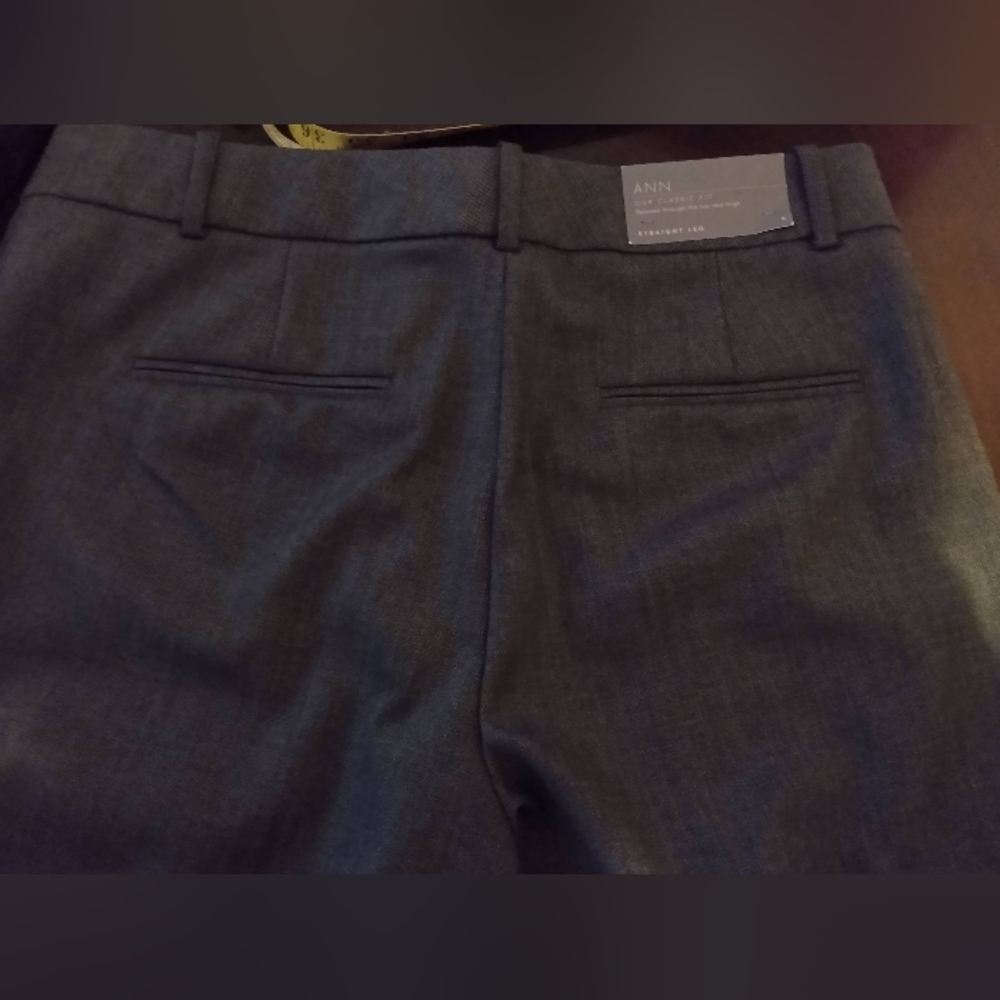 Ann Taylor Gray Dress Pants Straight Leg